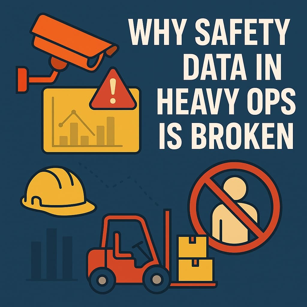 Industrial safety monitoring dashboard showing incident hotspots