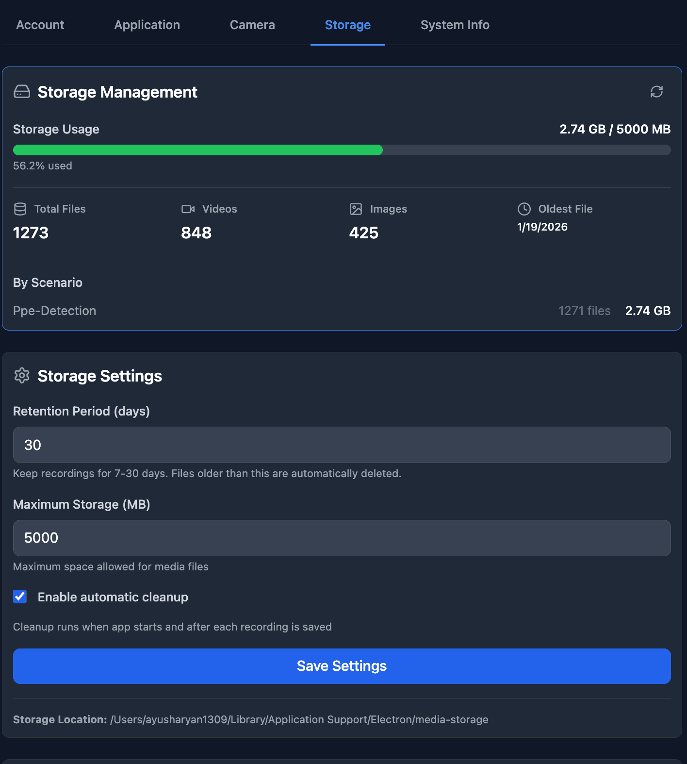 Settings & Configuration - Customize retention policies, export settings, and system preferences. Control data storage and privacy.