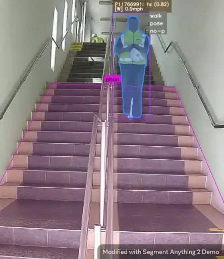 Phone Usage on Staircases