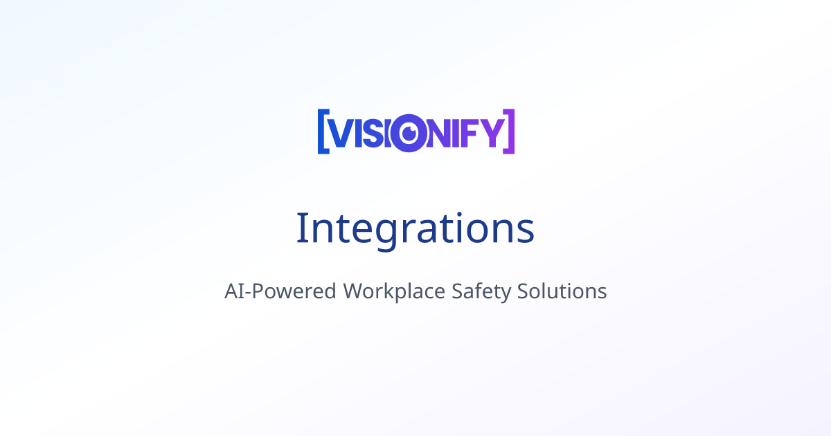 Integrations | Visionify
