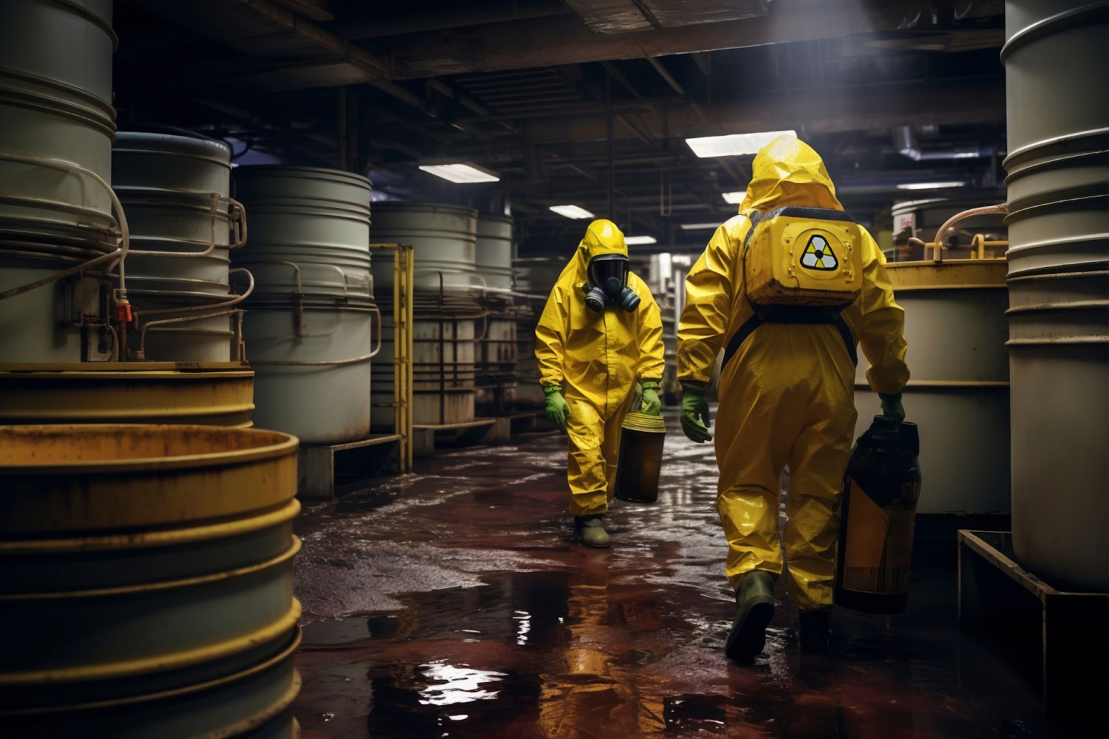 Oil and gas facility with safety hazards