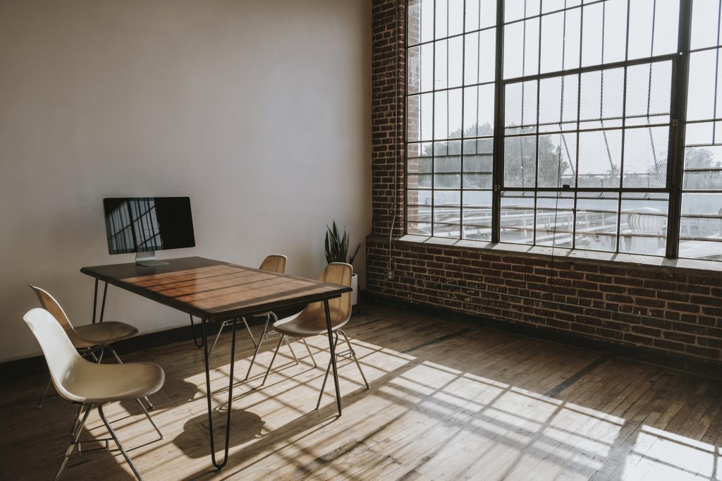 Modern workplace lounge