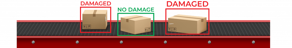 How is package inspection done with image recognition?