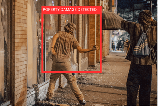 Property Damage, Property Destruction, breaking and entering - Detect suspicious activities through Vision AI.